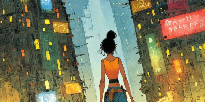 ChatGPT提示词_一个在黄昏的反乌托邦大城市中游走的赛博朋克刺客_chatgpt5多少钱缩略图