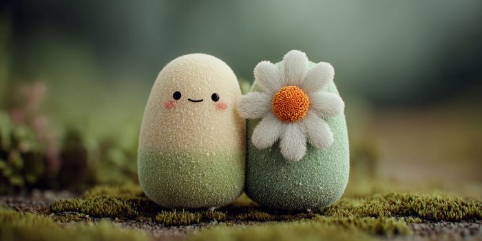 ChatGPT提示词_早晨的简单3D雏菊，封闭眼睛微笑_chatgpt在线聊天查询缩略图