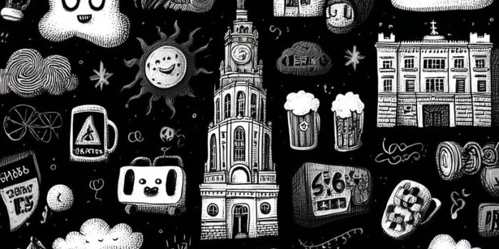 ChatGPT提示词_手绘明斯克市与啤酒文化相关的涂鸦插图_chatgpt国内能用吗缩略图