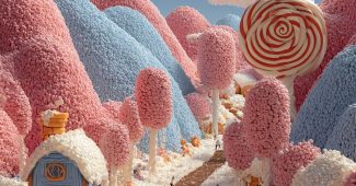 ChatGPT提示词_一个充满奇幻的糖果世界，巧克力河流、糖果手杖树和很多彩的云彩_chat gpt会员共享缩略图