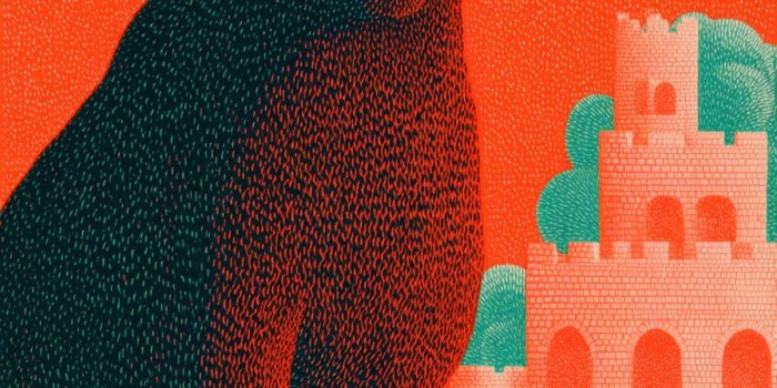 ChatGPT提示词_一只黑色身体、橘色尾巴的美洲豹，嘴中叼着城堡_chatgpt手机版缩略图