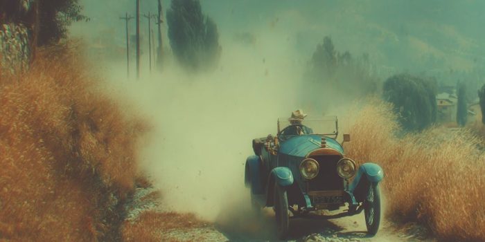 ChatGPT提示词_复古汽车行驶在公路上_国内如何买gpt会员卡便宜点缩略图