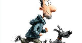 ChatGPT提示词_一名跑步的人因狗跑得太快而无法正常行走_如何开通gpt会员功能缩略图