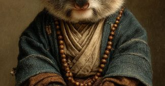 ChatGPT提示词_小考拉坐着，穿着僧服，戴着竹帽和念珠_chatgpt在线网页版官方缩略图