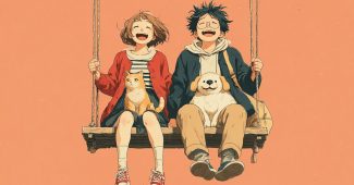 ChatGPT提示词_一对夫妇和他们的猫狗一起荡秋千_chatgpt中文版官网版缩略图