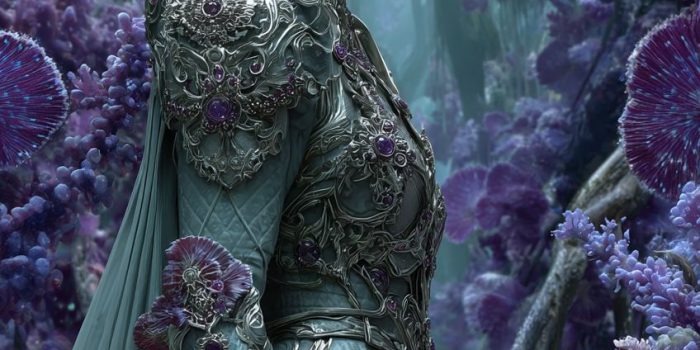 ChatGPT提示词_一位雄伟的精灵女王站在迷人的森林中_chatgpt会员版缩略图