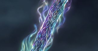 ChatGPT提示词_一把由固化阴影制成的半透明匕首，边缘扭曲光线如同幻影，带着幽灵般的低语_chatgpt 下载缩略图