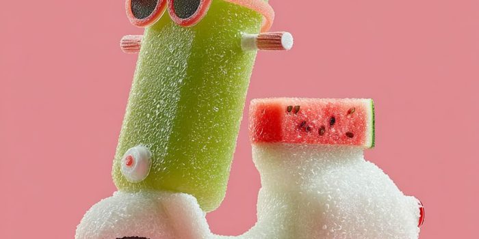 ChatGPT提示词_西瓜汁袋骑着滑板车，轮子是西瓜皮_chatgpt5.2收费缩略图