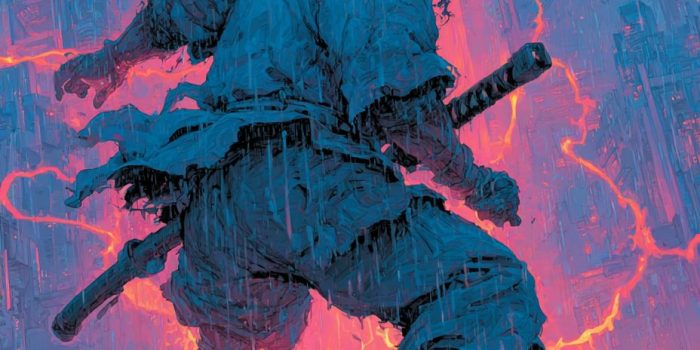 ChatGPT提示词_未来的武士在霓虹灯照亮的屋顶上决斗_如何开通gpt会员缩略图