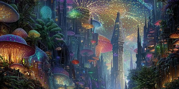 ChatGPT提示词_复古科幻外星市场，充满生机的摊位和异域生物_人工智能chatgpt5缩略图