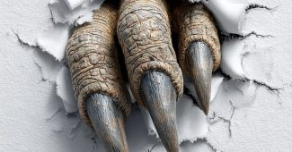 ChatGPT提示词_画面展示一只暴龙爪穿透白纸的效果_怎么开通chatgpt会员缩略图