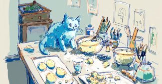 Ai提示词_可爱卡通猫在烘焙饼干_chatgpt会员费用缩略图