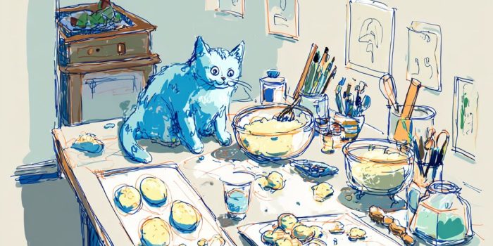 Ai提示词_可爱卡通猫在烘焙饼干_chatgpt会员费用缩略图