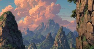 AI提示词_一个中国男孩在开着旅行车，车窗外的中国女孩欣赏两峡谷之间的铁链桥_chatgpt在线试用缩略图