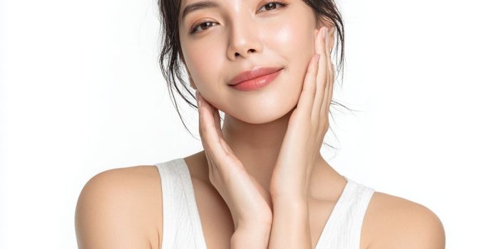 Ai提示词_亚洲女性模特展示护肤产品_gpt会员缩略图