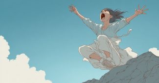 ai提示词_一个成年人在悬崖顶上尖叫的形象_chatgpt会员怎么购买缩略图