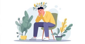 Ai提示词_一个男人坐在椅子上，双手抱头思考_chatgpt5.0网址缩略图