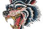 Ai提示词_传统美国风格的攻击性狼头纹身_人工智能chatgpt5.0缩略图