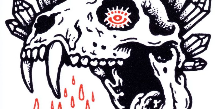 AI提示词_一幅熊头骨的图画，周围长着大水晶，水晶替代了牙齿，且从眼睛中长出_chatgpt5.0最新消息缩略图