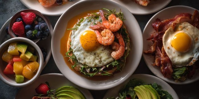 ai提示词_六种色彩缤纷的早餐菜肴_chatgpt 官网缩略图