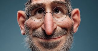 AI提示词_一幅展示史蒂夫·乔布斯善良和友好的皮克斯风格肖像_chatgpt在线聊天查询缩略图