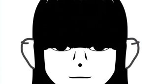 AI提示词_对称的情绪女孩头像，矢量风格黑白线条_如何开通gpt会员功能手机号缩略图