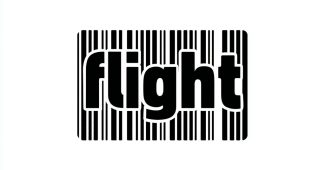 Ai提示词_电影《飞行》的黑色矢量logo，象征逃离、自由与机会，设计成机票上的条形码样式，背景为纯白色_chatgpt4.0官网缩略图