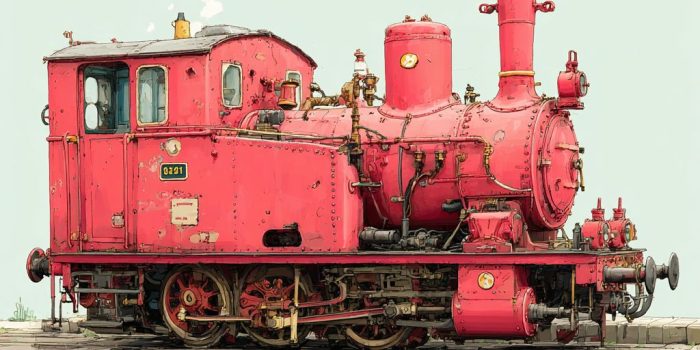 Ai提示词_吉玛·科雷尔的旧火车侧面图缩略图