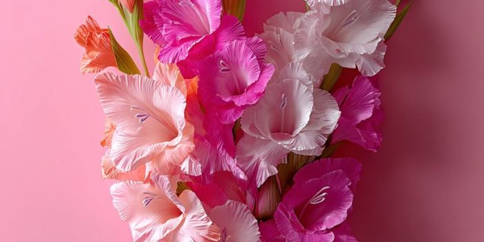 ChatGPT提示词_优雅的百合花束陈列在柔和的背景上_chatgptplus缩略图