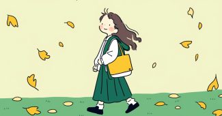 AI提示词_一个可爱的女孩走在秋天的落叶中_国内如何开通gpt会员卡缩略图