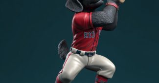 ai提示词_创建一个穿着波士顿红袜队制服的黑色拉布拉多人形玩偶，像人一样挥舞棒球棍_chatgpt5网页版缩略图