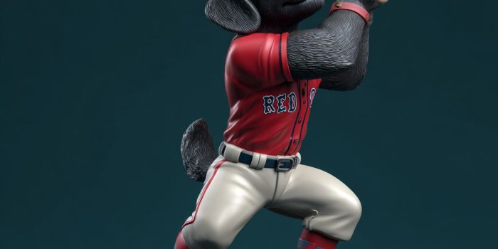 ai提示词_创建一个穿着波士顿红袜队制服的黑色拉布拉多人形玩偶，像人一样挥舞棒球棍_chatgpt5网页版缩略图