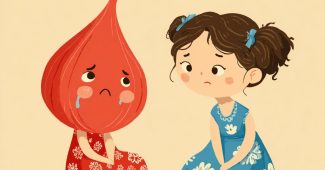 ai提示词_一颗可爱的无花果，穿着红色裙子，因被另一颗在远处与朋友们玩耍的无花果遗忘而流泪，两颗无花果都是棕色的女孩，远处的无花果穿着有白色花朵的蓝色裙子, 看起来非常开心_chatgpt会员多少钱缩略图