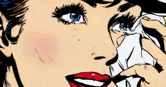 AI提示词_一位优雅的女王在白色背景下佩戴黑色圆顶帽，微笑并带着眼泪_chatgpt在线网页版缩略图