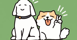 AI提示词_一只猫和一只狗微笑着比出和平手势_chatgpt是哪个公司的缩略图