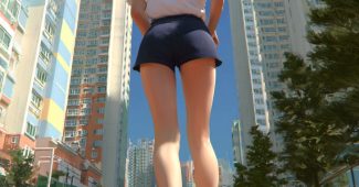 AI提示词_一位穿着白色T恤和海军蓝运动短裤的韩国高中女孩在红色跑道上慢跑_chatgpt网页缩略图