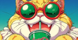 AI提示词_可爱的胖猫喝可乐_chatgpt在线版网页缩略图