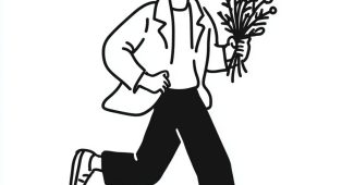 Ai提示词_一个帅哥手拿鲜花朝我跑来_chat gpt会员费缩略图