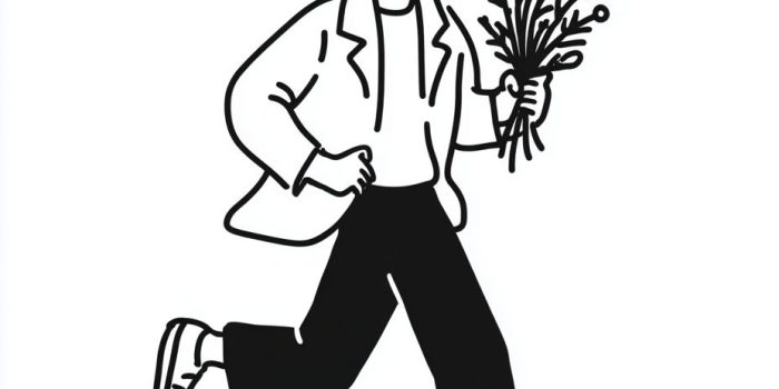 Ai提示词_一个帅哥手拿鲜花朝我跑来_chat gpt会员费缩略图