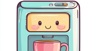 AI提示词_可爱的卡通咖啡机设计_chatgpt官网版缩略图