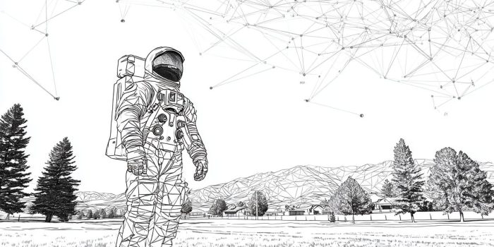 ChatGPT提示词_宇航员站在数学线条艺术的田野里_chatgpt5.0官网缩略图