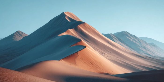 Ai提示词_沙漠中的柔和黄昏，迷人的色调缩略图