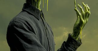 Ai提示词_一个无头的身影穿着黑色制服，右手向上伸展，手心长着一朵大黄花_chatgpt中文版gpt4缩略图