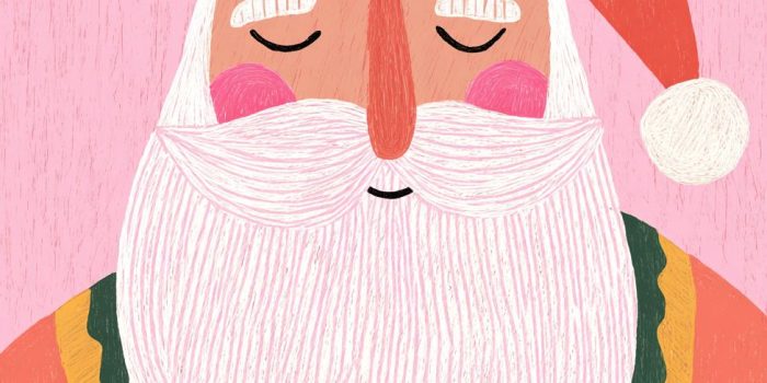 Ai提示词_一幅色彩柔和的圣诞老人插图缩略图