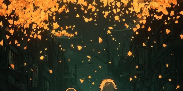 Ai提示词_一对老年动漫情侣在银杏树下牵手缩略图