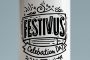 Ai提示词_一罐白色啤酒，上面用黑色墨水写着’FESTIVUS庆祝日’缩略图