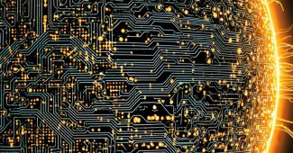 Ai提示词_太阳是一个电力系统，电路驱动着太阳风暴缩略图