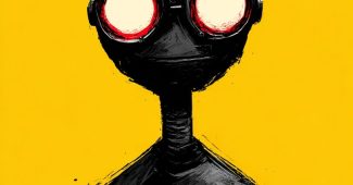 Ai提示词_这种风格的艺术作品展示了混乱的视觉效果缩略图