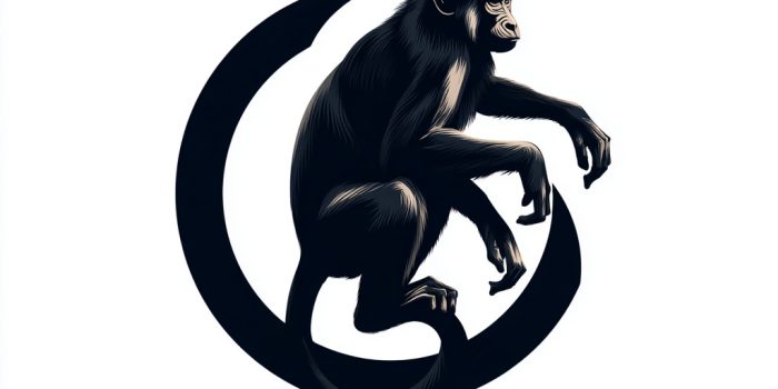 Ai提示词_简约猴子logo缩略图