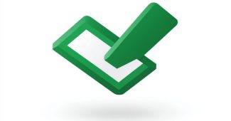 Ai提示词_一个绿色和白色的3D对勾图标缩略图